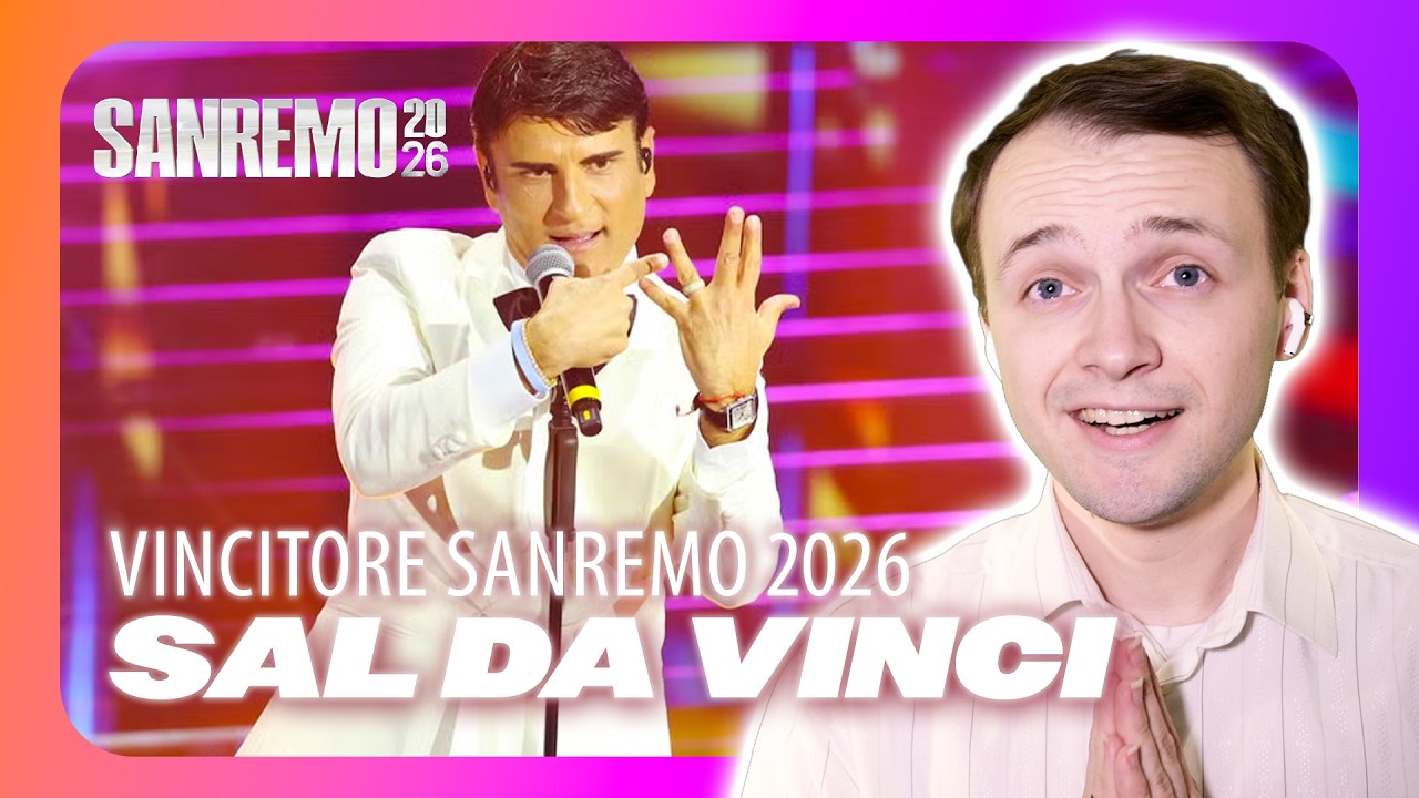 SAL DA VINCI VINCITORE DI SANREMO 2026 🇮🇹 Reaction to 
