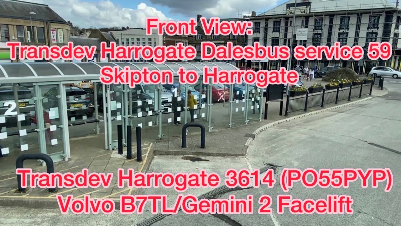 Full Route: Transdev Harrogate Dalesbus service 59 | Skipton to Harrogate | 3614/PO55PYP