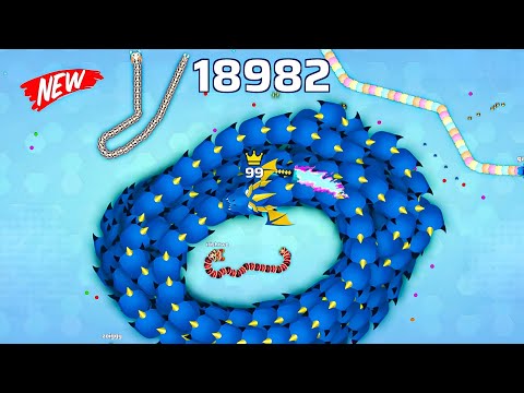 My big giant Monster snake Vs Little red snake snake.io Gameplay #snakeio #themap #io #snakegame
