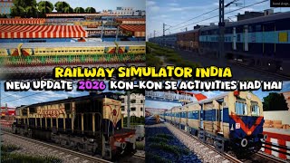 Railway Simulator India | New Update 2026 Kon-Kon Se Activities Had Hai 🔥￼￼ screenshot 2