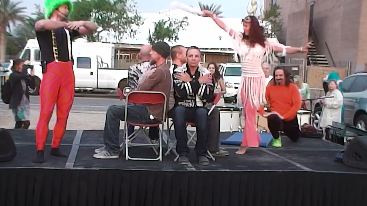 A cool trick with 4 chairs.