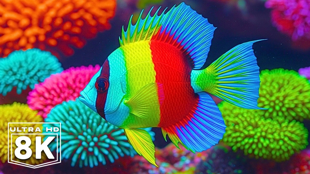 Dive Into the Mesmerizing Underwater Realm🐳Marvel at Sea Animal in The Best 4K ULTRA HD Aquarium #55