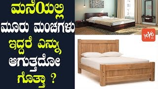 ಮನೆಯಲ್ಲಿ ಮೂರು ಮಂಚಗಳು ಇದ್ದರೆ ಎನ್ನು ಆಗುತ್ತದೋ ಗೊತ್ತಾ ? | Beds As Per Vastu | YOYO TV Kannada Vastu screenshot 5