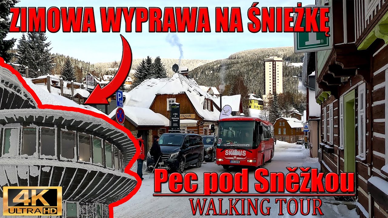 🇨🇿 Pec Pod Sněžkou Wirtualny Spacer i Wejście na Śnieżkę - Walking Tour Winter [4k Ultra HD]