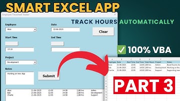 Excel VBA Timesheet App – Auto‑Calculate Pay & Export Reports Part 3