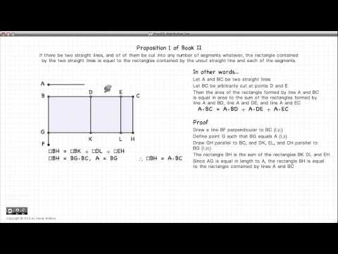Euclid's Elements Book 2 - Proposition 1
