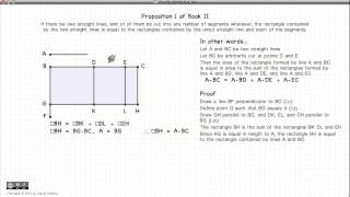 Euclid's Elements Book 2 - Proposition 1