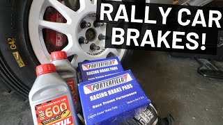 Racing Brake Setup for the GC8 Rally Car Before The Next Big Rally Race