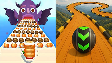 Sandwich Runner VS Sky Rolling Balls - All Levels Gameplay Android iOS Ep 2