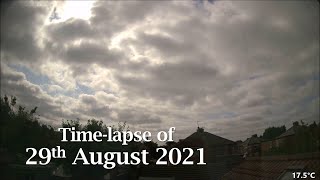 29 August 2021 Time-lapse