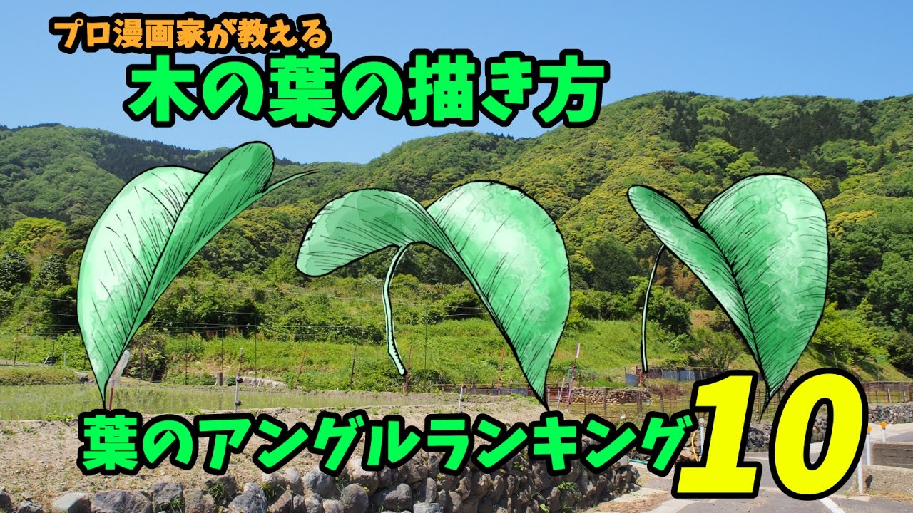 木の葉の描き方 植物のイラスト講座 吉村拓也ドローイング Youtube