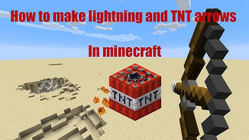 How to make TNT and lightning arrows in minecraft 1.15.2 (quick tutorial)