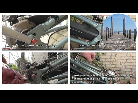 Fietsketting spannen, met kettingspanners je ketting spannen! - YouTube