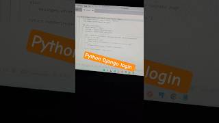 Django Login page | Python login logic | programming coding| how to login using python #pythontricks