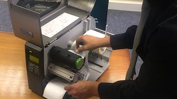 Changing the ribbon on an IML thermal transfer printer