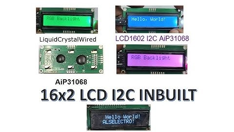 I2C LCD 16x2 - Built in I2C AIP31068 Controller