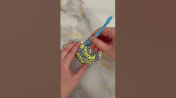 Flower 🌼 Air Dry Clay Dalgona Cookie #shorts #squidgame #dalgona