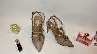 VALENTINO ROCKSTUD IN NUDE 100MM PUMP