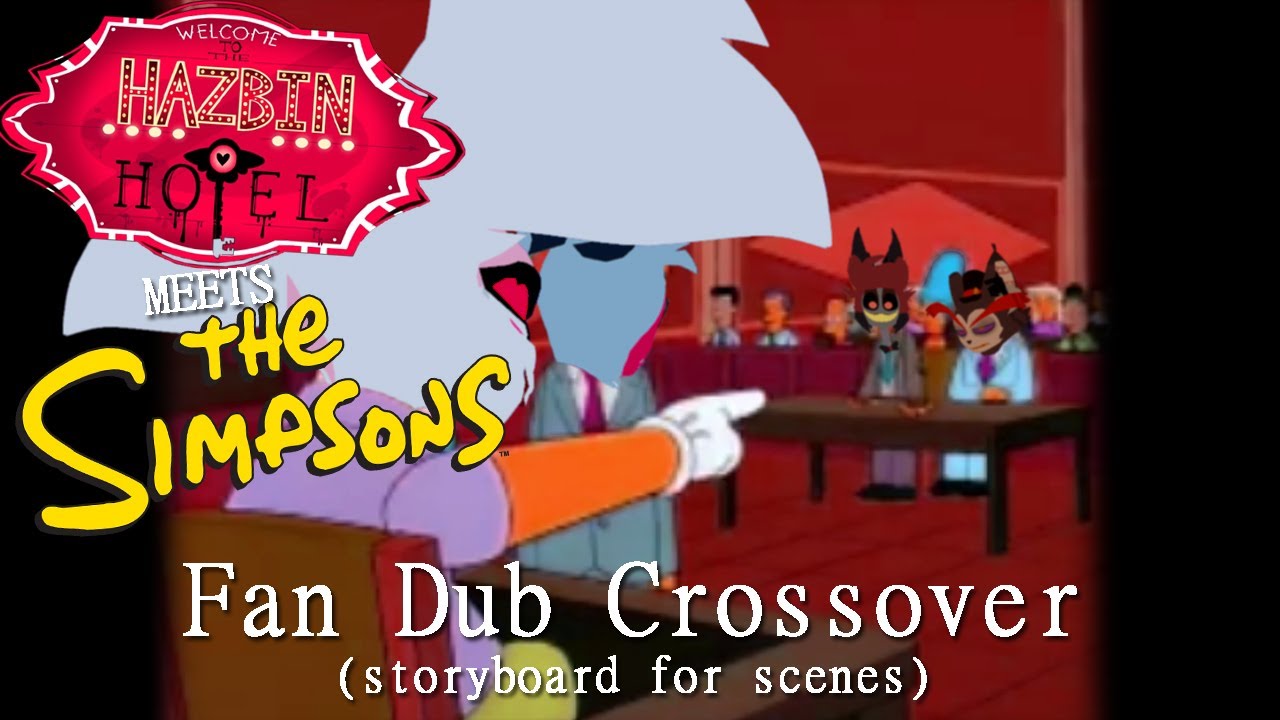 Hazbin Hotel / The Simpsons Crossover - Alastor Bums Everyone's Food ...