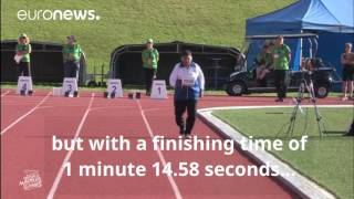 English Version 101 year Old wins gold in 100m