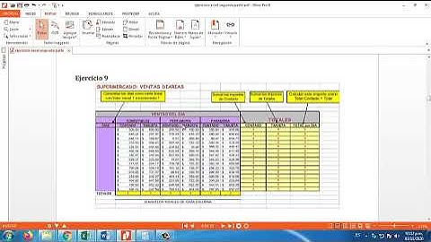 EJERCICIO 9 excel
