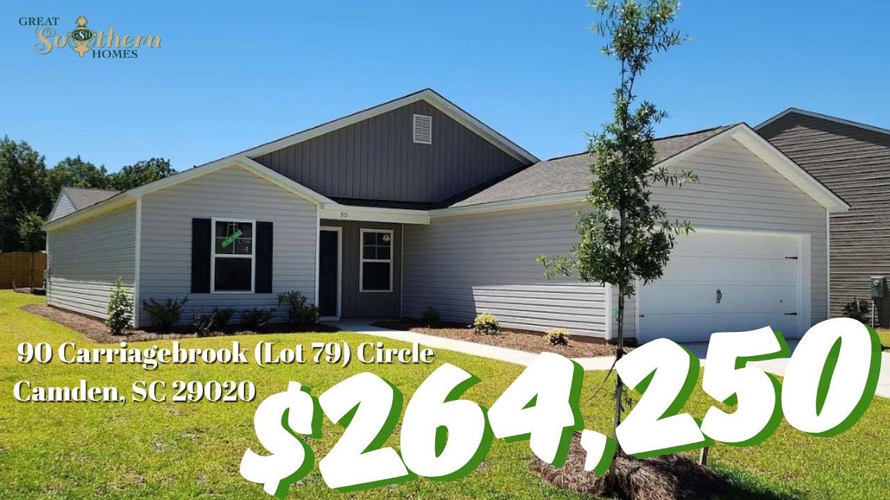 NEW CONSTRUCTION Homes in South Carolina - House Tour Great Southern Homes at Camden, SC. 🏡