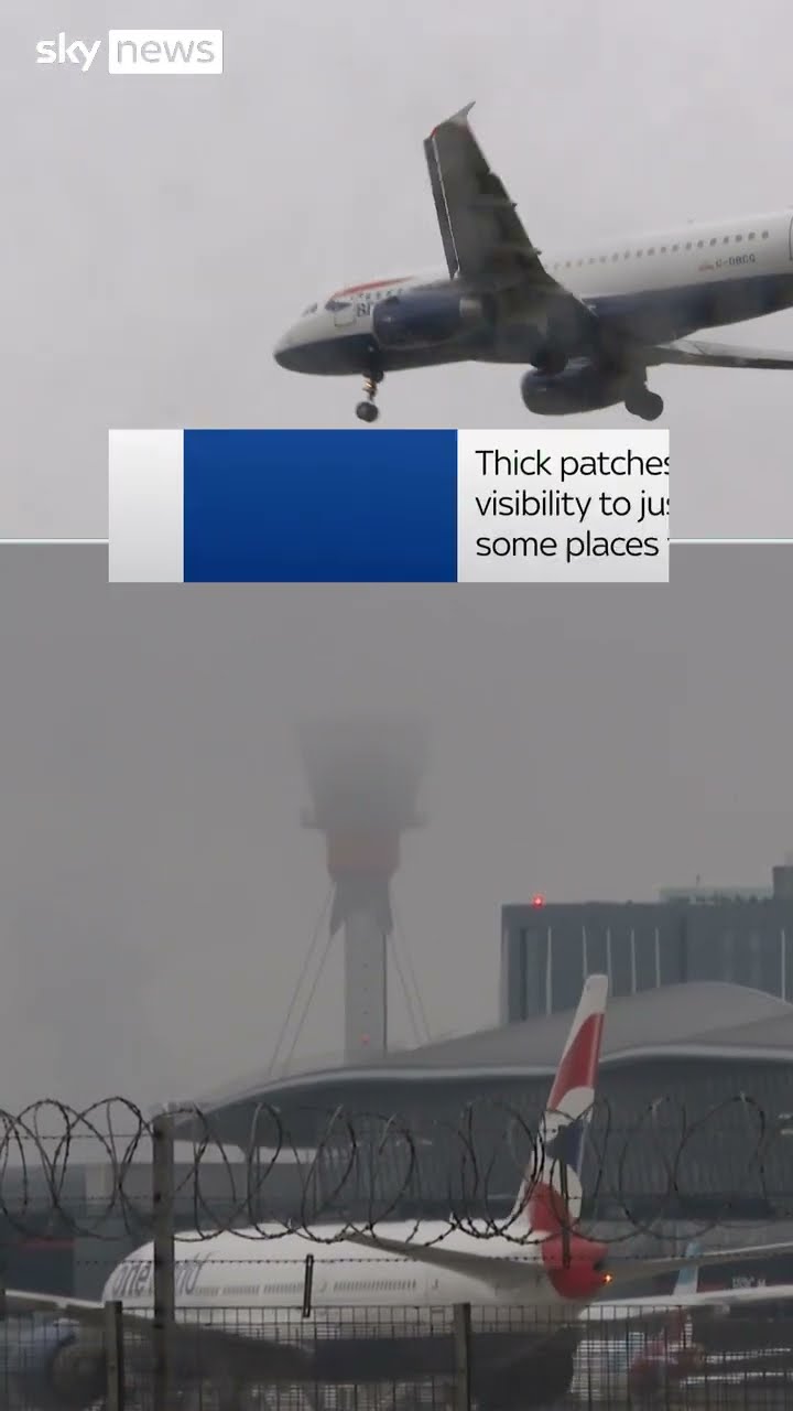 Flights delayed as major UK airport issues fog warning
