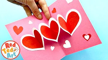SUPER Easy Pop Up Heart Card DIY for Mother