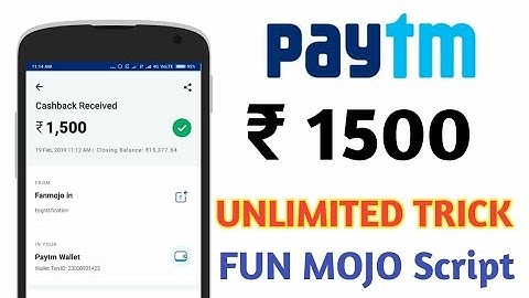 Fanmojo Unlimited  Working trick ₹1500 Free Paytm Cash in 10 Mint