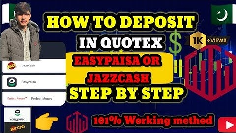 Step-by-Step Guide: How to Deposit money in Quotex through Easypaisa in 2025| Quotex Deposit in 2025