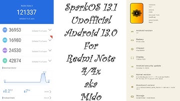 SparkOS 13.1 Unofficial Android 13.0 For Redmi Note 4/4x aka Mido