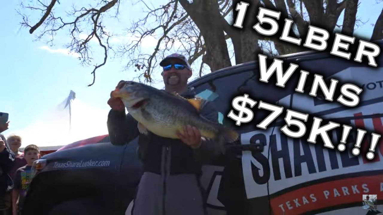 Lake Fork Spring Tournament Bass Fishing 15lb Giant Wins Texas Angler