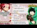 'Never Have I Ever' BNHA/MHA group chat (texting story)