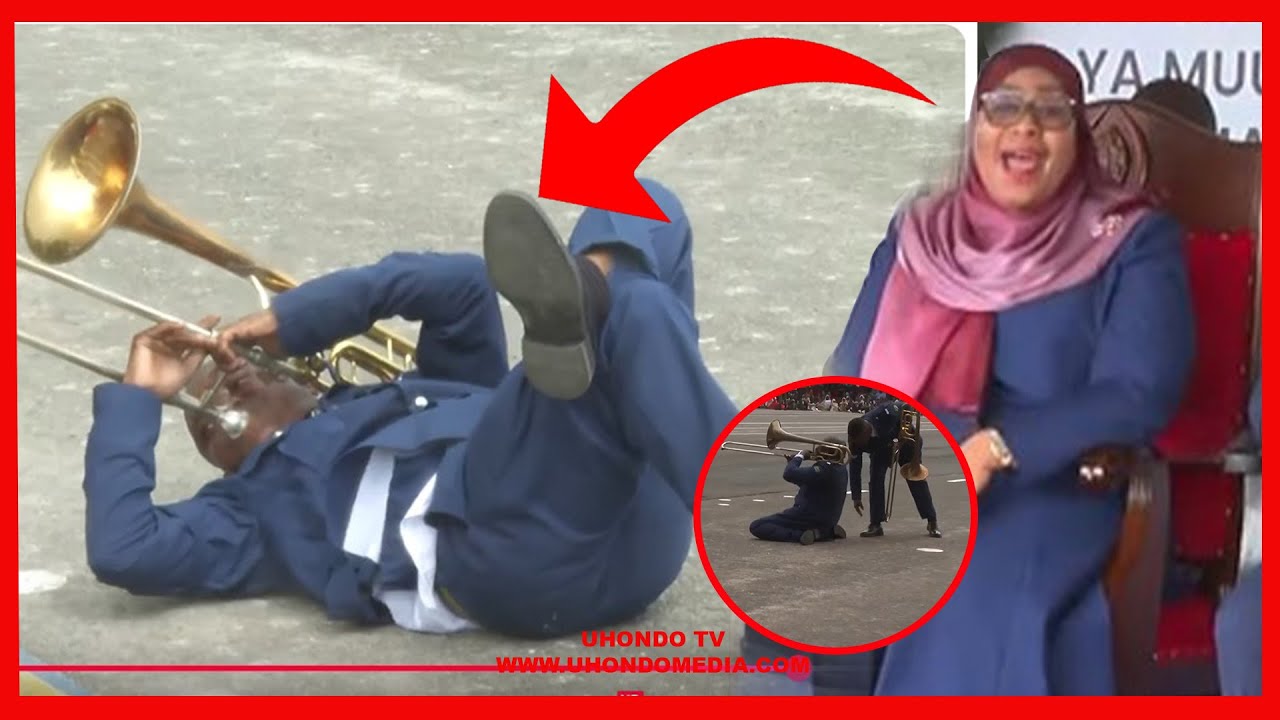 TAZAMA HII, ASKARI AMVUNJA MBAVU RAIS SAMIA AKIPULIZA TARUMBETA