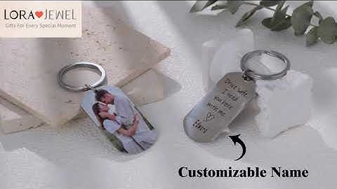 Drive Safe Custom Photo Keychain