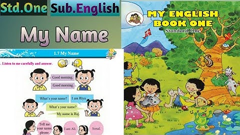 #puv2education #StandardOne #myname1st # Unit One 1.7My Name Animated Video