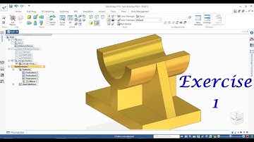 SolidEdge Exercise - 1 Learn For Beginner | SolidEdge Tutorial | SolidEdge Exercise Tutorial
