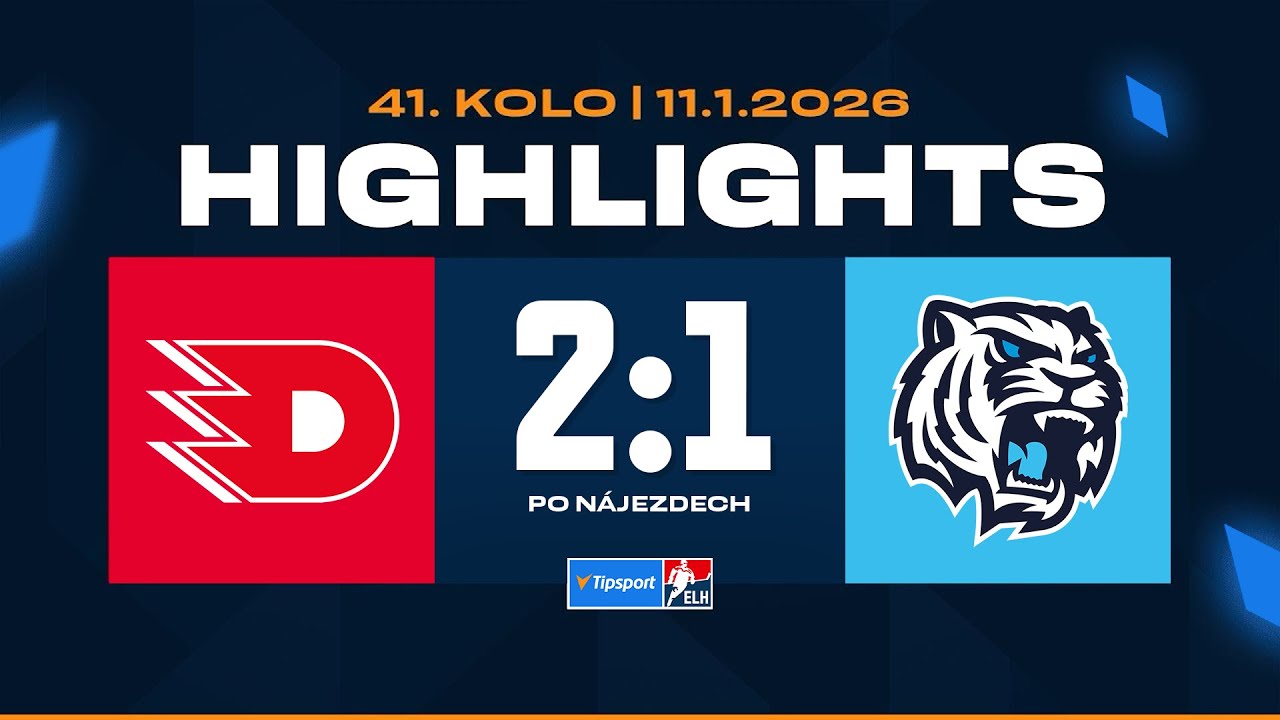 Highlights | HC Dynamo Pardubice vs. Bílí Tygři Liberec 2:1sn | 11.01.2026