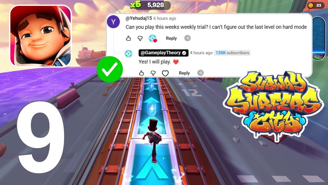 Subway Surfers City - Gameplay Walkthrough Part 9 - Weekly Trials Normal & Hard (Android/iOS)