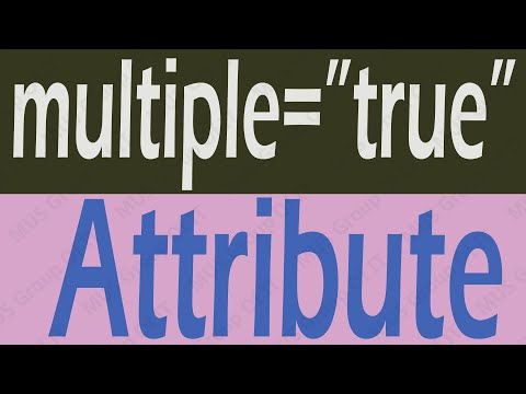 What Use MULTIPLE Attribute in HTML - What is MULTIPLE Attribute in HTML 2021