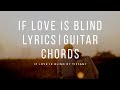 If Love is blind by Tiffany with Lyrics and Guitar Chords