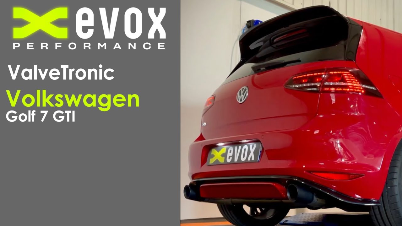 EVOX Valvetronic Mufflers with MidPipe VW Golf 7 GTI MKI