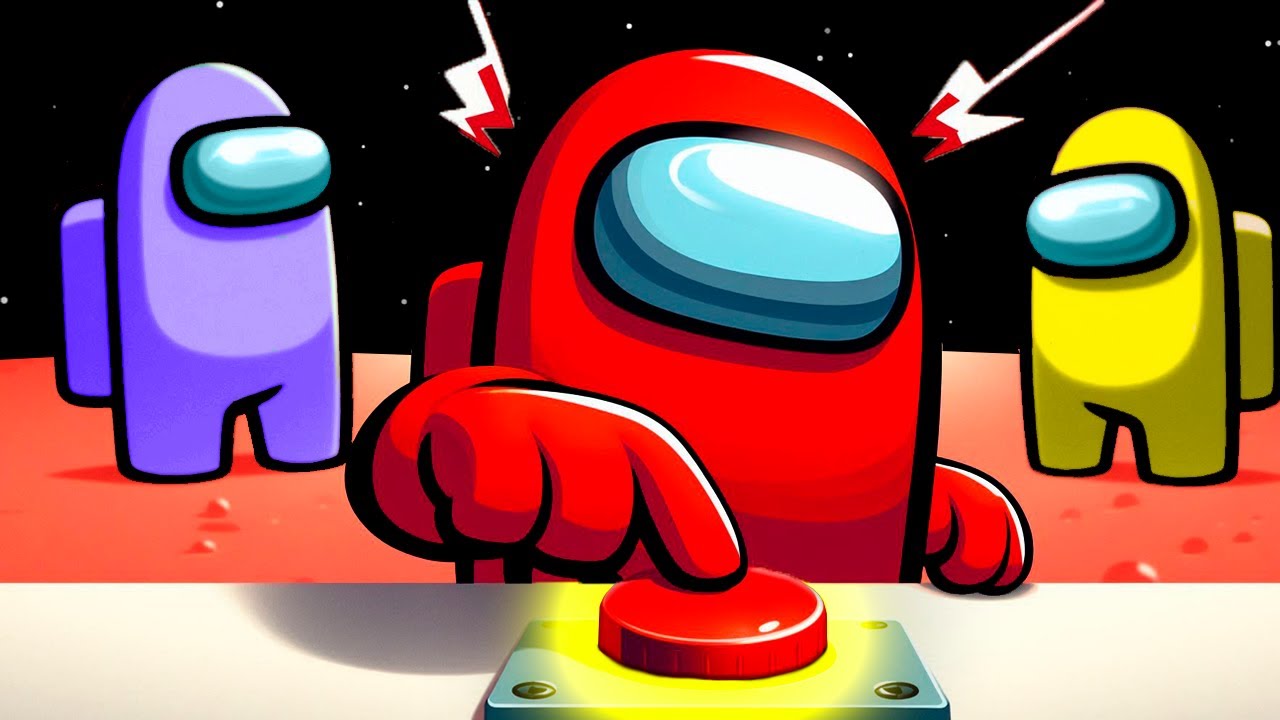 O JOGO DO BOTÃO no Among Us - YouTube