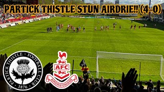 PARTICK THISTLE STUN THEIR RIVALS AIRDRIE! (4-0)