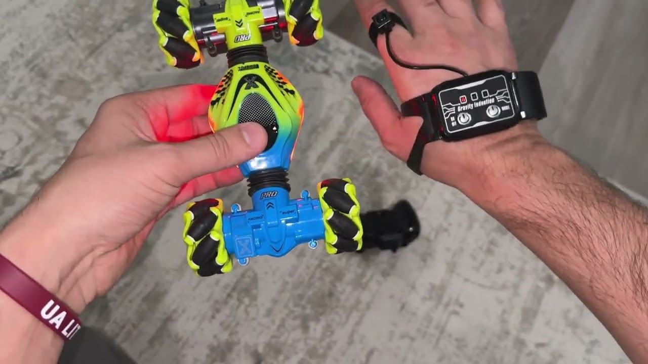 Gesture-Controlled Transforming RC Car Review — 4WD Drifting, LED Lights & Double-Sided Stunts