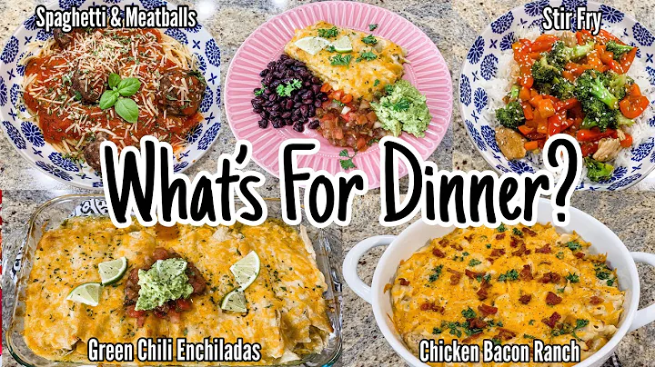 5 Quick Easy Dinner Ideas | WHAT'S FOR DINNER? | J...