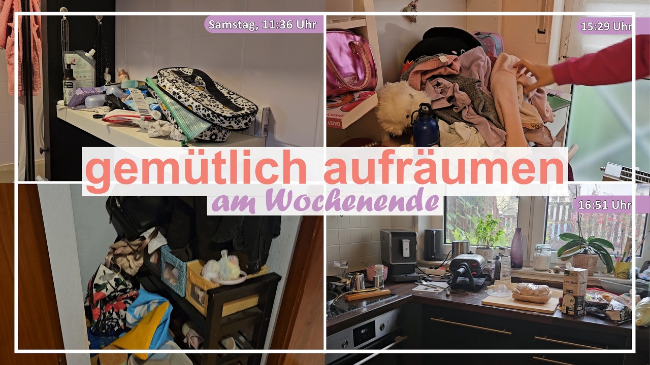 Chaos-Ecken beseitigen, ganz gemütlich eine nach der anderen | aufräumen + organisieren Mama-Alltag