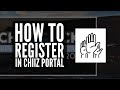 Chiizcom  how to register in chiiz portal 