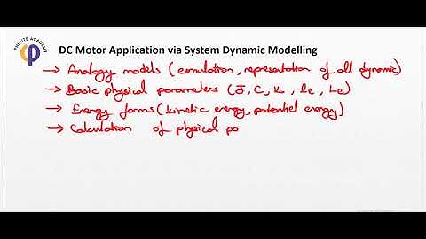 System Dynamics - Les  62 - Introduction to DC Motor Modelling