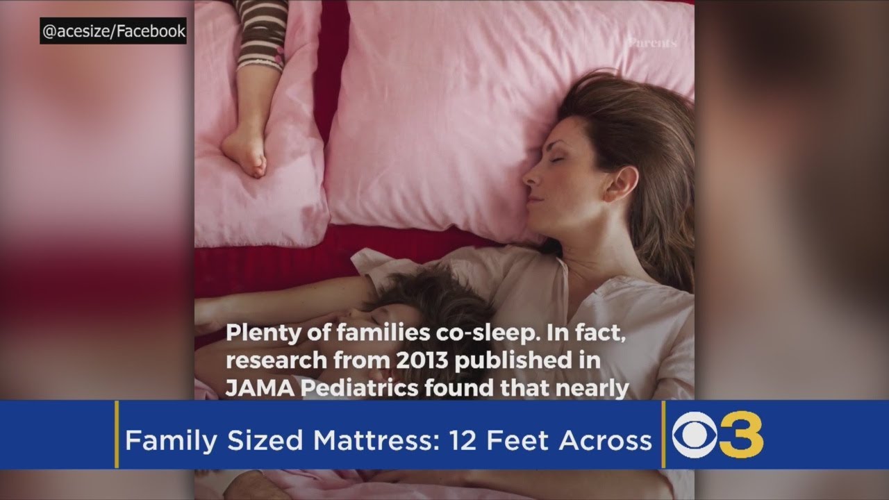 Giant mattress built for families who want to sleep together